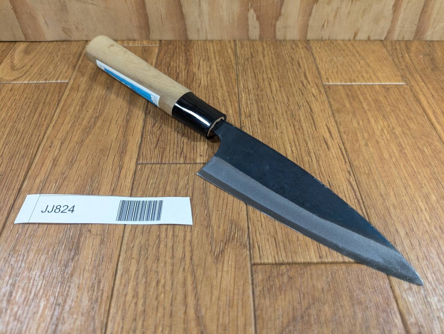 DAMAGED Japanese Chef's Kitchen Knife DEBA Vintage DOUBLE BEVEL 113/245mm JJ824