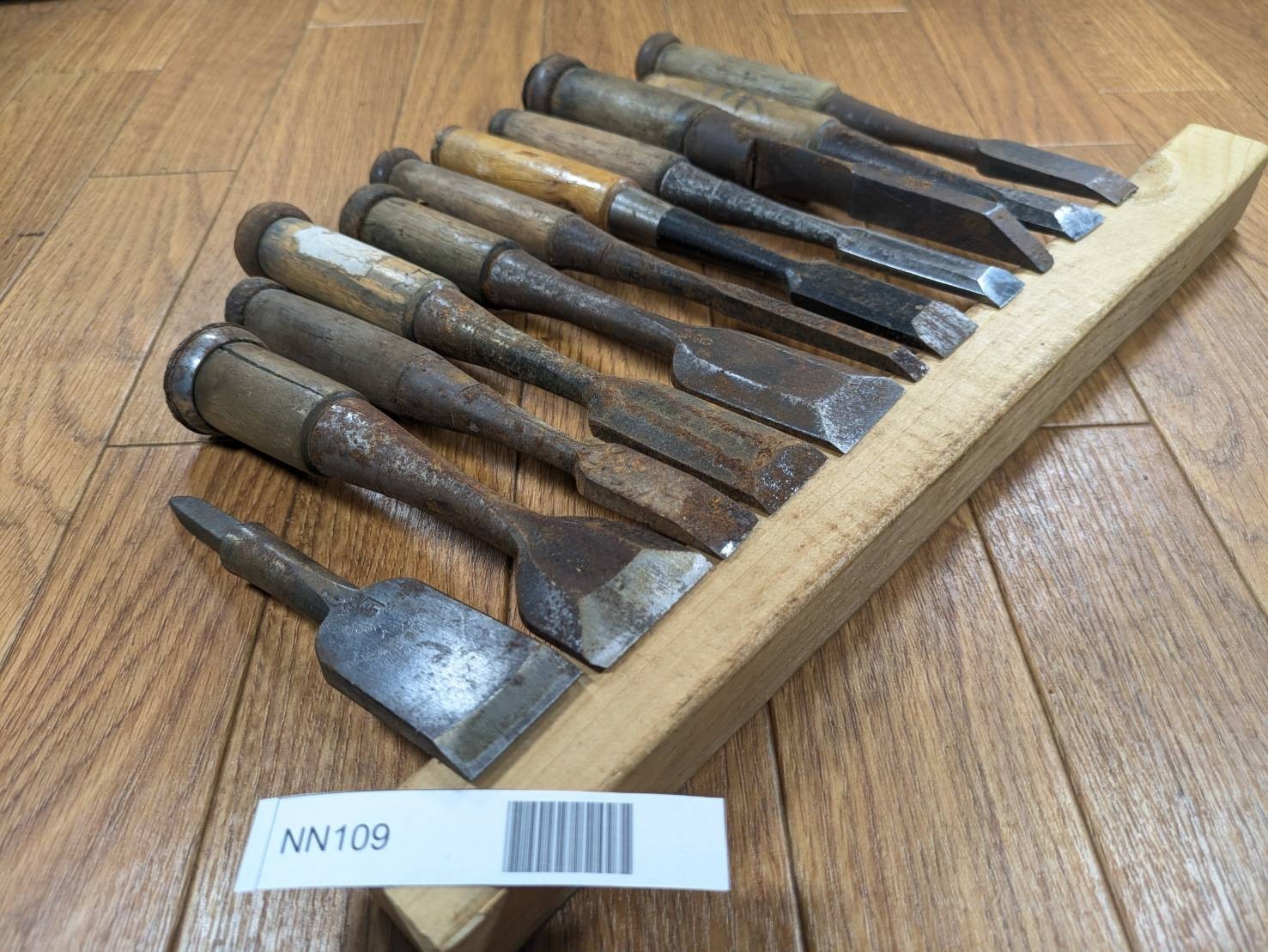 BROKEN DAMAGED Japanese vintage chisel 30.36.15.24.30.7.18.14.9.17.14mm NN109