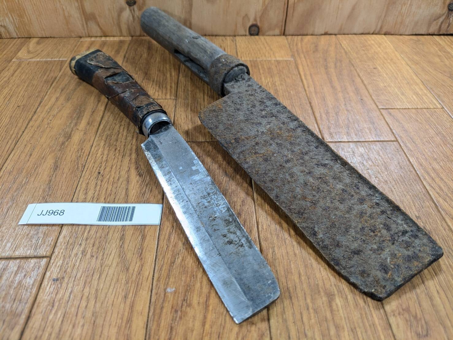 BROKEN DAMAGED Japanese Vintage Carpentry Tool NATA AXE ONO Hatchet SET JJ968